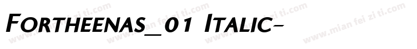 Fortheenas_01 Italic字体转换